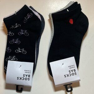 Two Packs of Printed Ankle Sock